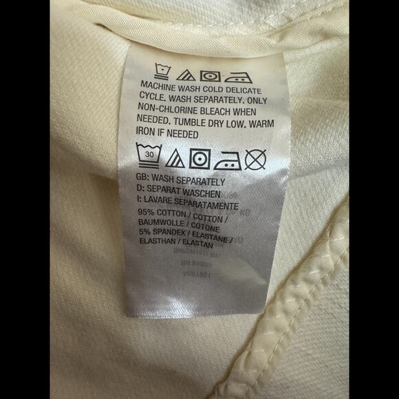 Isaac Mizrahi Live! Knit Denim Classic Slimming Blazer Cream X-Large Career - Picture 12 of 13